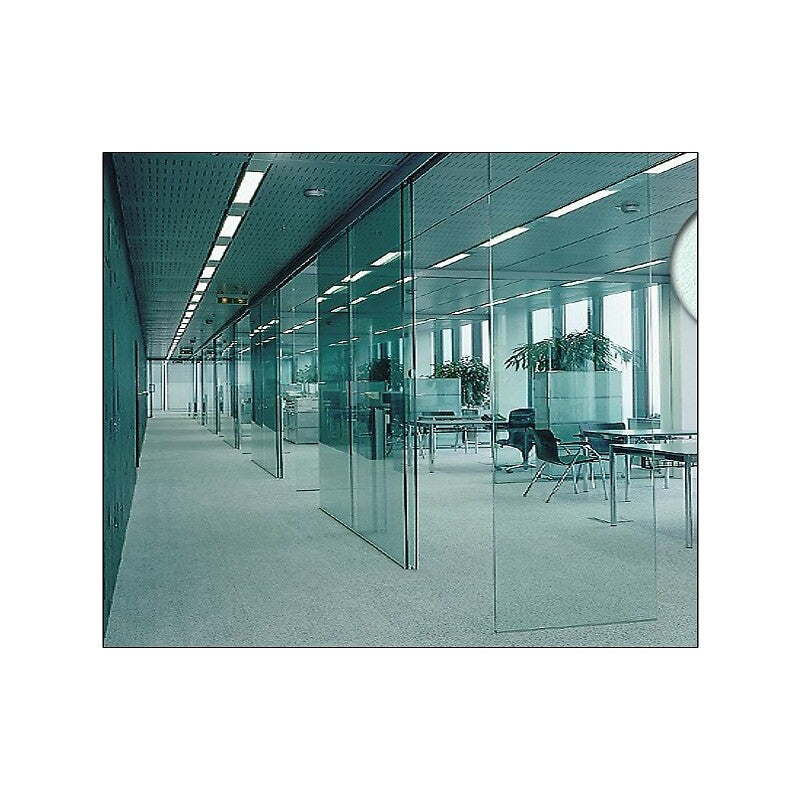 Kit complet porta 40 ge pour porte en verre 40kg - finition inox - épaisseur 6 à 8 mm - longueur de 2 m. disponible abidjan cote d'ivoire.