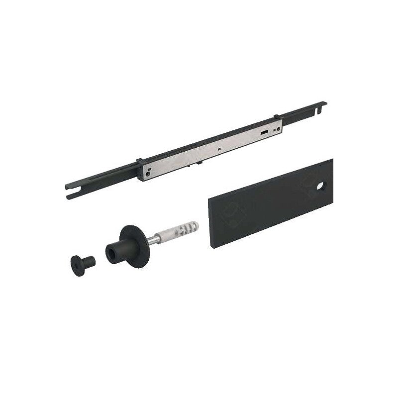 Kit de rail roc-design - avec amortisseur - pour ouverture jusqu'à 950 mm - finition noir - longueur 1950 mm. disponible abidjan cote d'ivoire.