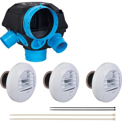 Kit piles hygrocosy vmc hygroreglable 6 sanitaires (3 bouches) réf. disponible abidjan cote d'ivoire.