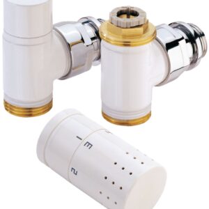 Kit robinet radiateur thermostatique design blanc alterna. disponible abidjan cote d'ivoire.