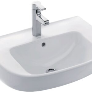 Lavabo compact jacob delafon odeon up 60 x 44 cm percé 1 trou blanc réf. disponible abidjan cote d'ivoire.