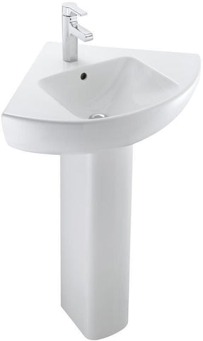 Lavabo d'angle odeon up 50 x 50 cm percé 1 trou blanc réf. disponible abidjan cote d'ivoire.