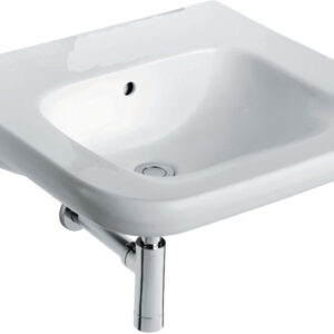 Lavabo matura 2 60 x 55 cm en porcelaine, percé un trou, blanc réf. disponible abidjan cote d'ivoire.