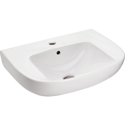 Lavabo odeon up 60 x 49 cm, percé 1 trou, avec cache trop-plein chromé e4061, blanc réf. disponible abidjan cote d'ivoire.