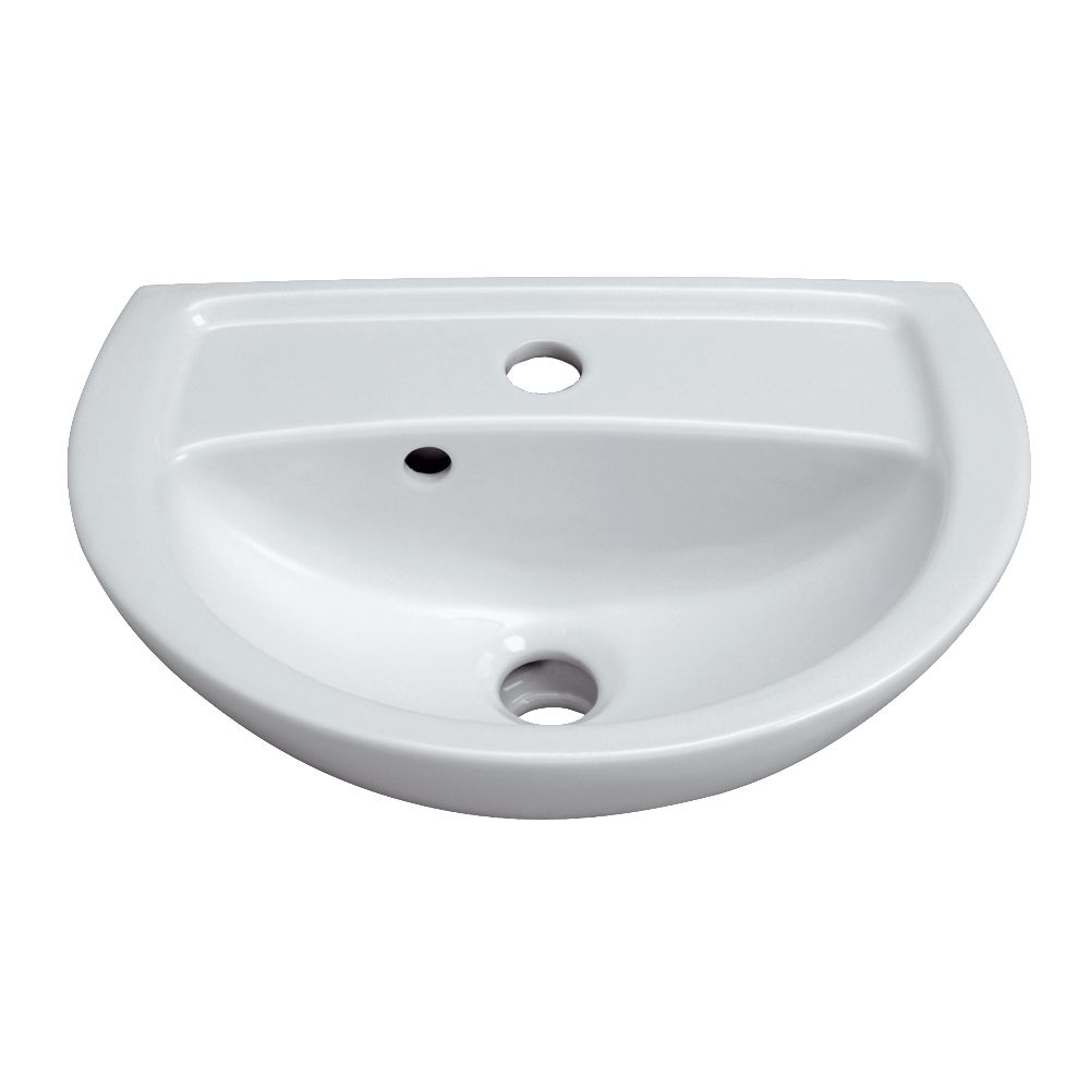 Lave-mains de face geberit bastia lg : 45 cm céramique blanc, réf. disponible abidjan cote d'ivoire.