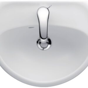 Lave-mains jacob delafon mideo 45 x 35 cm, autoportant, percé 1 trou, blanc réf. disponible abidjan cote d'ivoire.