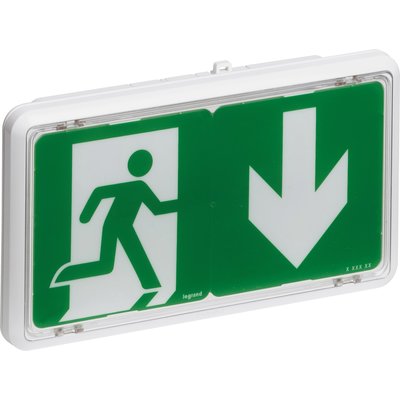 Legrand - baes + baeh d'évacuation saillie ip43 ik07 plastique sati connecté pour erp et ert. disponible abidjan cote d'ivoire.