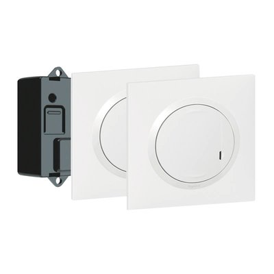 Legrand - prêt à poser dooxie créer un va-et-vient avec 2 commandes sans fil et 1 micromodule livré complet blanc réf 600699. disponible abidjan cote d'ivoire.