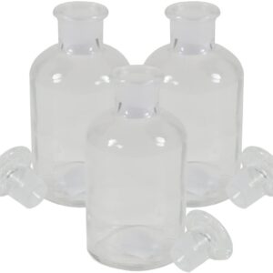 Les bagatelles d'esther 3 x flacons apothicaire en verre transparent avec bouchon en verre 250 ml - fl250tr. disponible abidjan cote d'ivoire.