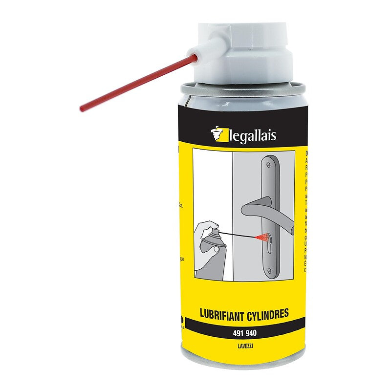 Lubrifiant cylindres et serrures lavezzi - aérosol de 140 ml brut/100 ml net. disponible abidjan cote d'ivoire.