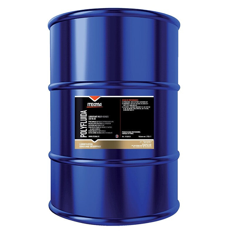 Lubrifiant multi-usages iso vg 68 polyfluida bidon de 5 litres. disponible abidjan cote d'ivoire.