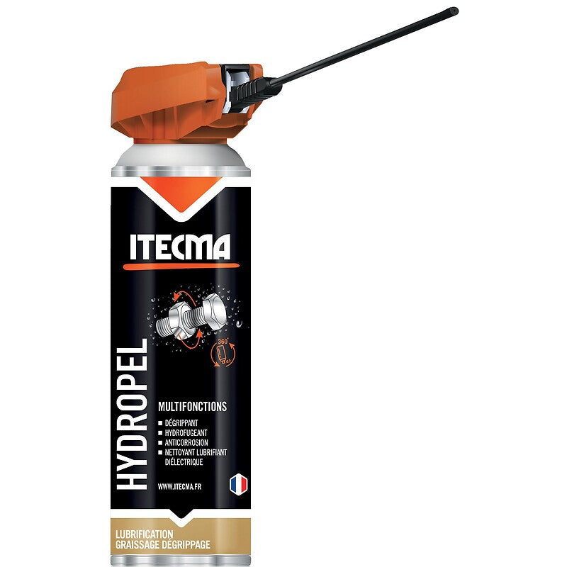 Lubrifiant multifonctions hydropel carton de 6 aérosols de 400 net ml. disponible abidjan cote d'ivoire.