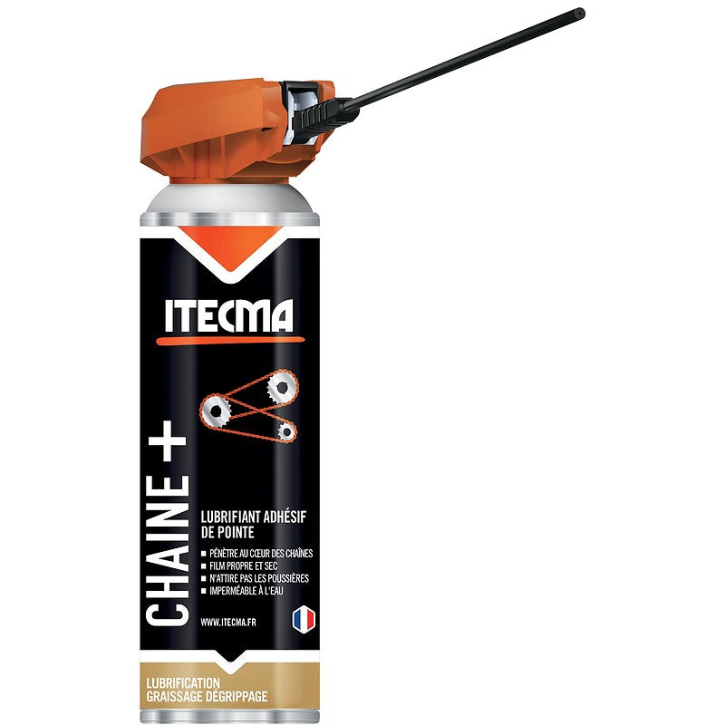 Lubrifiant synthétique chaine plus carton de 6 aérosols de 650 ml brut/ 400 ml net. disponible abidjan cote d'ivoire.