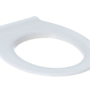 Lunette d'abattant geberit renova comfort, adapté pmr, antibactérien, fixation par le dessus: abaissement ralenti=non, fixation=par le haut, blanc réf. disponible abidjan cote d'ivoire.