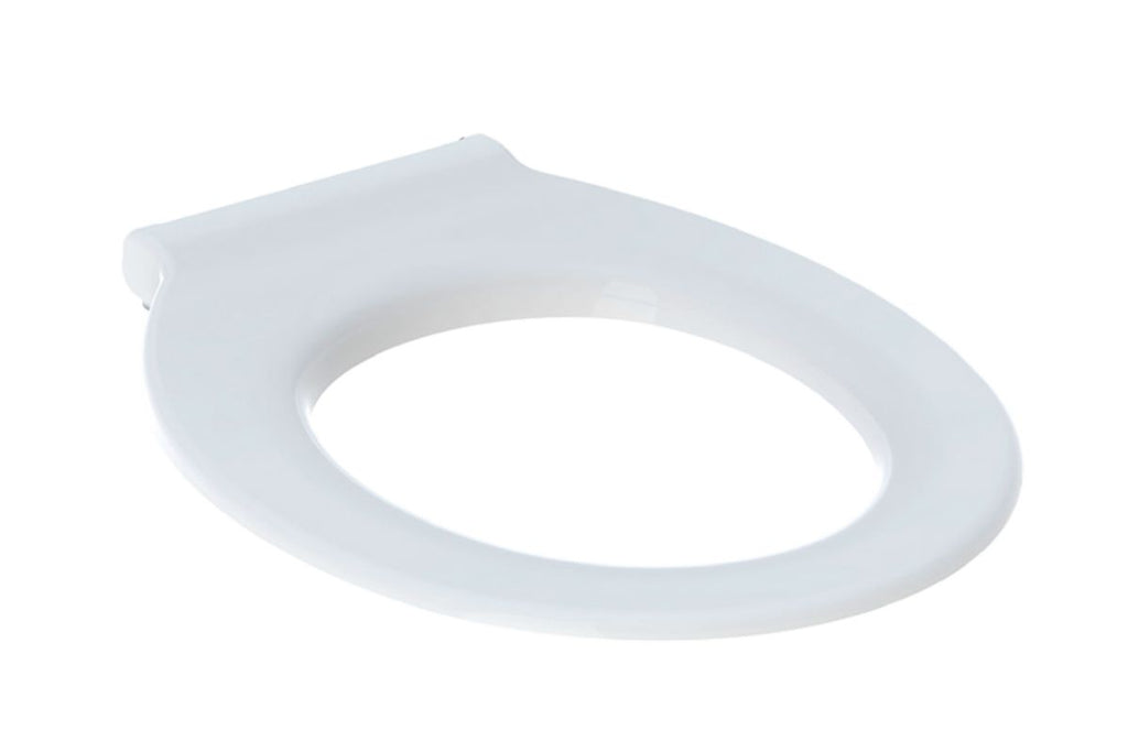 Lunette d'abattant geberit renova comfort, adapté pmr, antibactérien, fixation par le dessus: abaissement ralenti=non, fixation=par le haut, blanc réf. disponible abidjan cote d'ivoire.