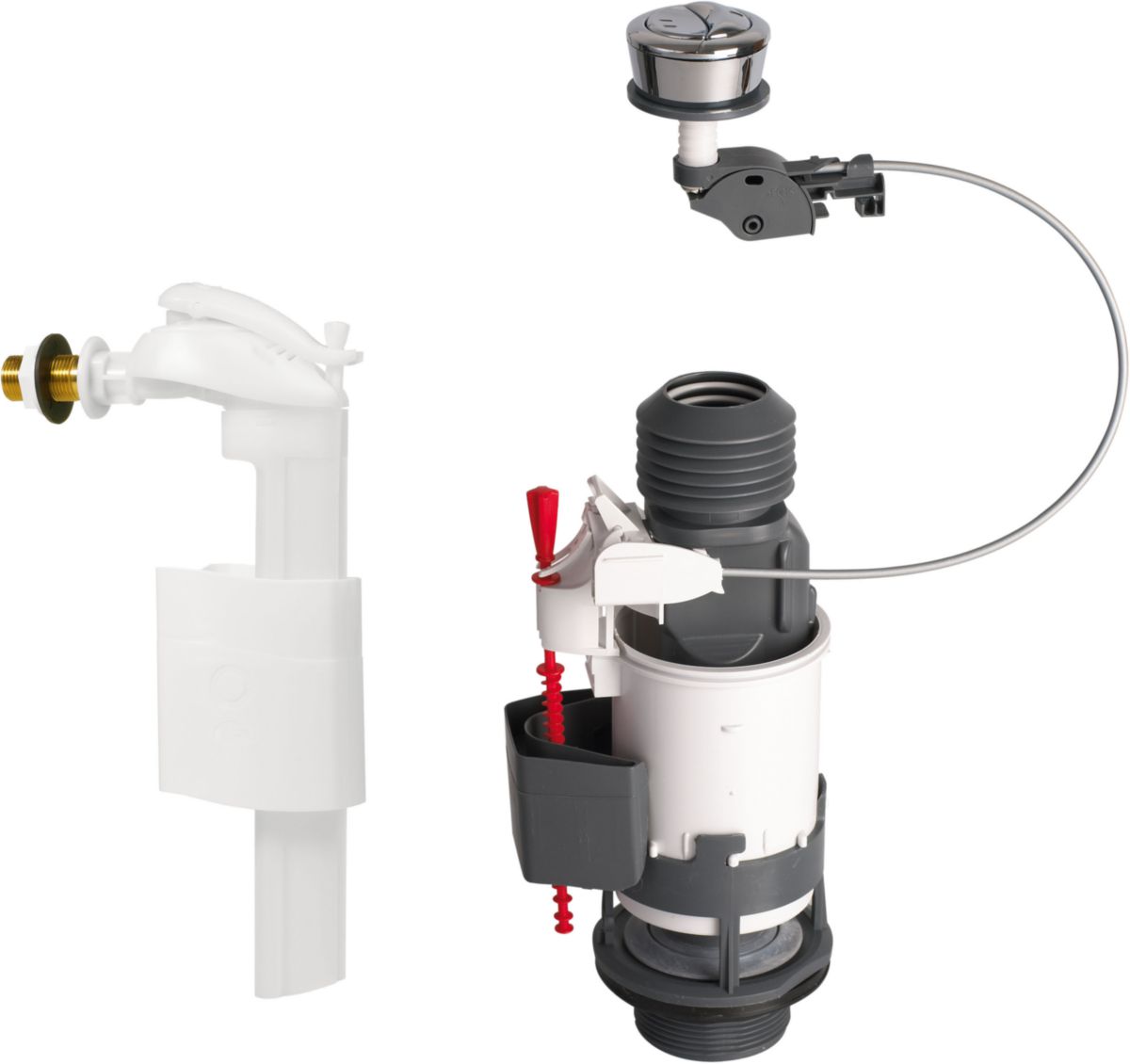 Mécanisme complet altech duo+ à double chasse à câble avec robinet flotteur, réf. disponible abidjan cote d'ivoire.