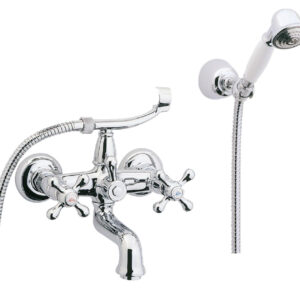 Mélangeur bain-douche mural antica avec flexible et douchette alterna. disponible abidjan cote d'ivoire.