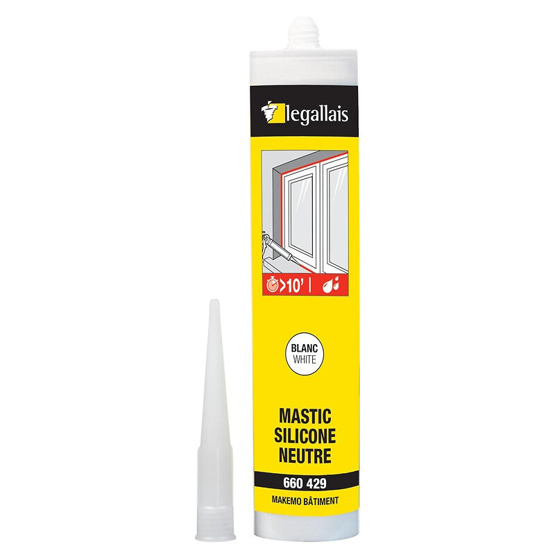 Mastic bâtiment pl silicone neutre makemo coloris gris, carton de 24 cartouches de 300 ml. disponible abidjan cote d'ivoire.