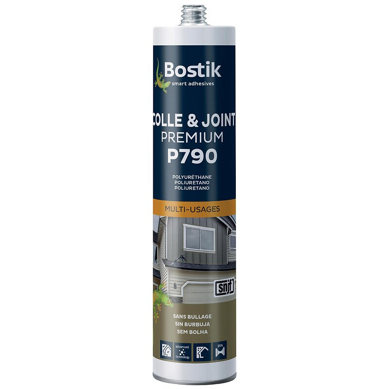 Mastic-colle polyuréthane multi-usages premium p790 carton de 12 cartouches de 300ml beige. disponible abidjan cote d'ivoire.