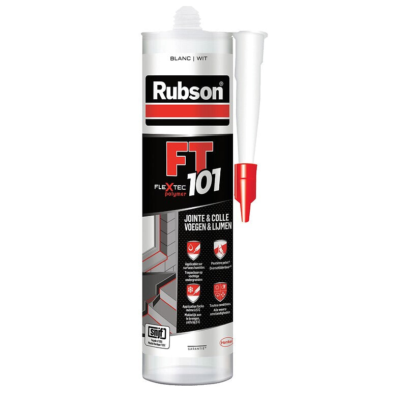 Mastic flextec tous matériaux ft 101 coloris gris cartouche de 280 ml. disponible abidjan cote d'ivoire.