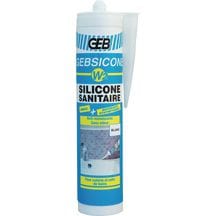 Mastic silicone neutre gebsicone w2 cartouche 310ml blanc réf 890501. disponible abidjan cote d'ivoire.