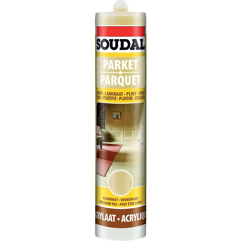 Mastics rebouchage acrylique parquet, coloris gris clair, cartouche de 290 ml. disponible abidjan cote d'ivoire.