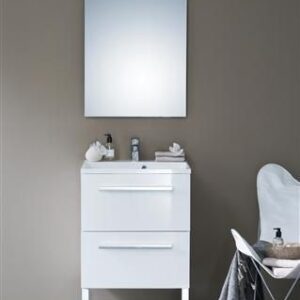 Meuble 2 tiroirs, 90 cm concerto laqué blanc. disponible abidjan cote d'ivoire.