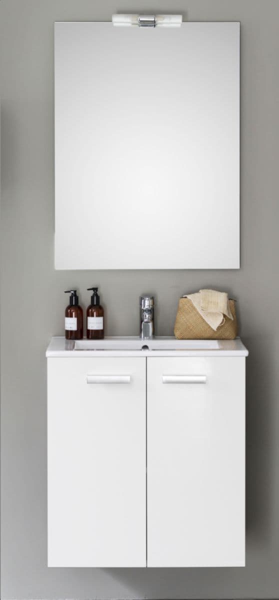 Meuble concerto 60 cm alterna 2 portes blanc brillant. disponible abidjan cote d'ivoire.