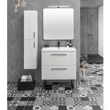 Meuble concerto 70 cm avec 2 tiroirs blanc brillant. disponible abidjan cote d'ivoire.