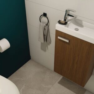 Meuble lave main alterna concerto 1 woodstock porte noyer. disponible abidjan cote d'ivoire.