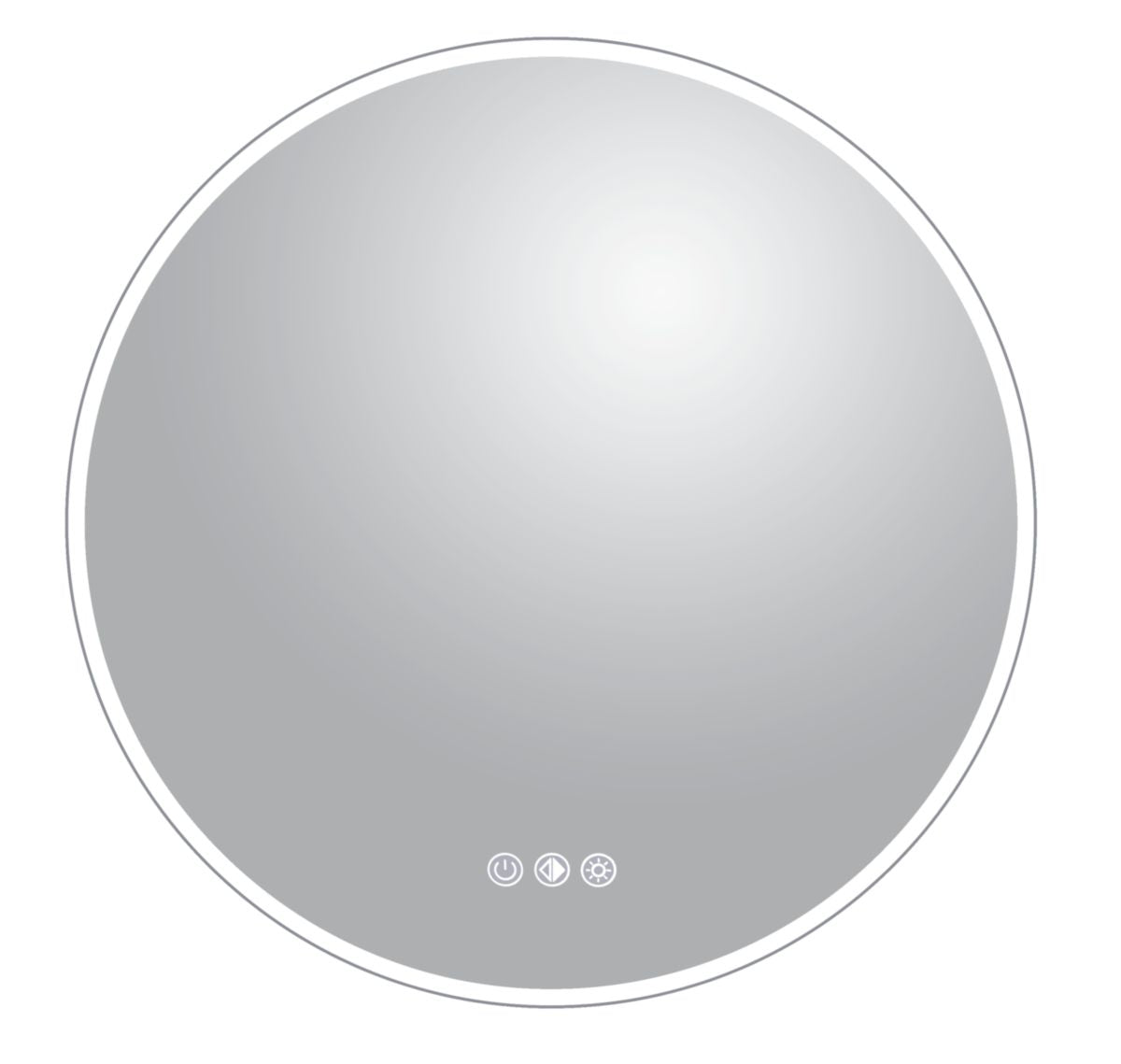 Miroir alterna rond lumineux rétro-éclairé oslo diamètre 60 cm. disponible abidjan cote d'ivoire.