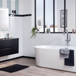 Miroir dubai éclairage led avec tablette en verre 90 x hauteur 80 cm. disponible abidjan cote d'ivoire.