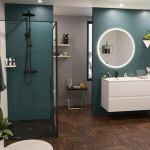 Miroir rond lumineux rétro-éclairé oslo diamètre 90 cm. disponible abidjan cote d'ivoire.