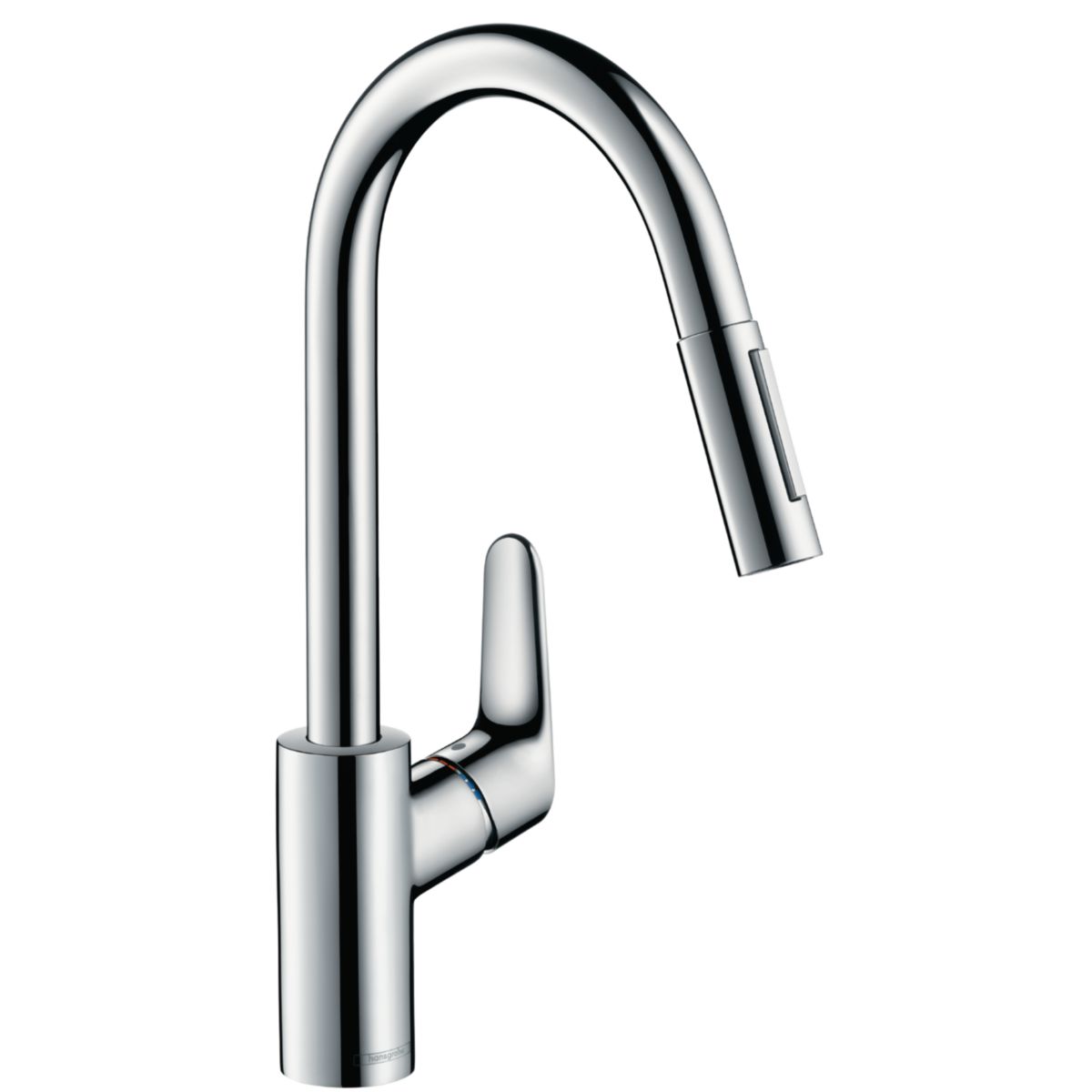 Mitigeur évier hansgrohe focus bec pivotant 150° orientable et douchette extractible 2 jets, réf. disponible abidjan cote d'ivoire.