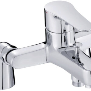 Mitigeur bain-douche july sur gorge, avec colonnettes, chromé réf. disponible abidjan cote d'ivoire.