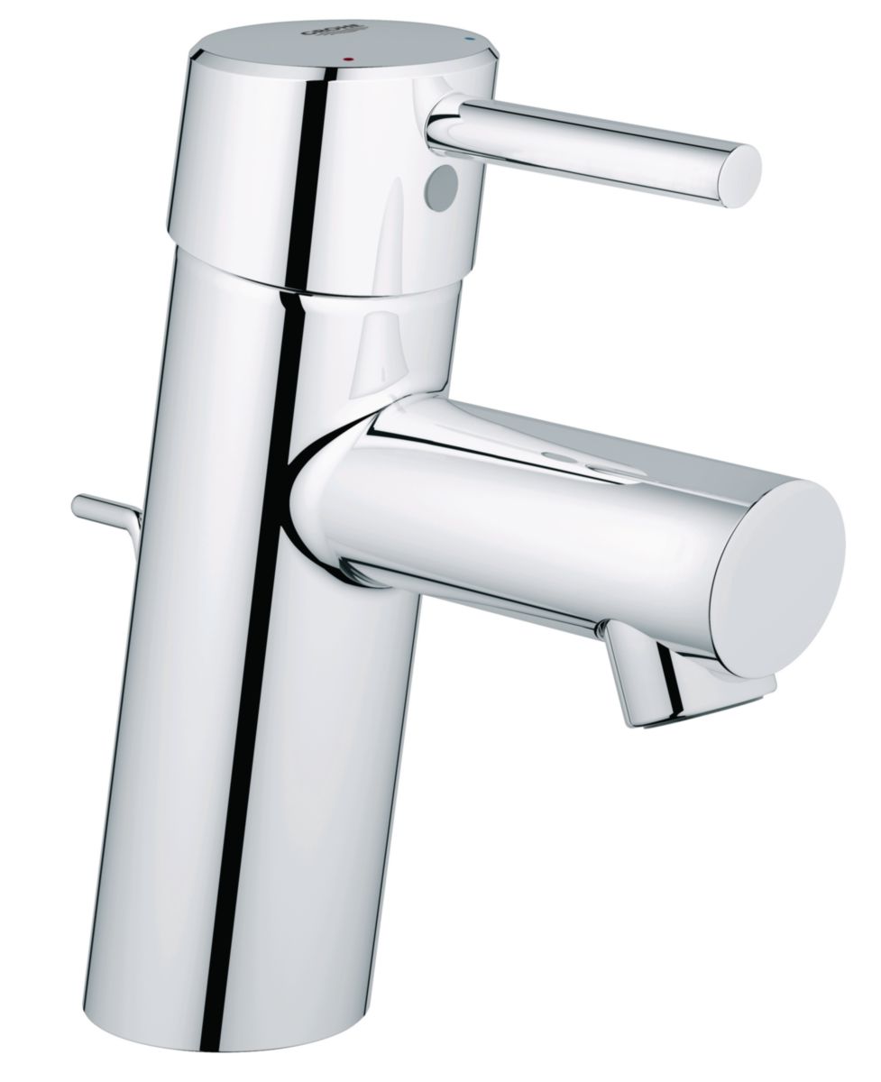 Mitigeur de lavabo grohe concetto ii monocommande 15 x 21, mousseur speedclean, tirette et garniture de vidage 33 x 42. disponible abidjan cote d'ivoire.