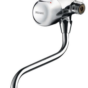 Mitigeur tempomix pour lavabo mural à bec mobile avec réglage de température à volant-poussoir : réf. disponible abidjan cote d'ivoire.