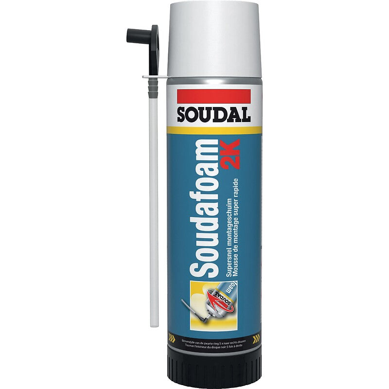 Mousse polyuréthane soudafoam 2k bi-composante auto-expansive à durcissement rapide 400ml net carton de 12 aérosols. disponible abidjan cote d'ivoire.
