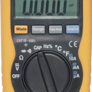 Multimètre numérique vca/vcc/aca/acc/capa/freq/r/diode/b uzzer turbotronic, réf. disponible abidjan cote d'ivoire.