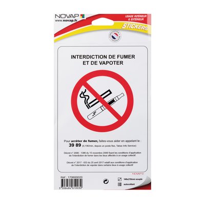 Pan adh fumer/vapoter148x210mm. disponible abidjan cote d'ivoire.
