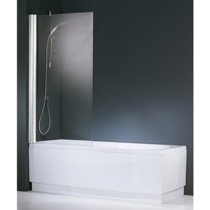 Pare baignoire aurora 1 panneau pivotant 70x150 cm verre trempe transparent blanc épaisseur du verre 6mm réf auroran1701a. disponible abidjan cote d'ivoire.