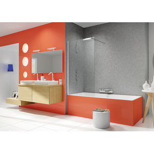 Pare baignoire ibiza 80 blanc transparent réf. disponible abidjan cote d'ivoire.