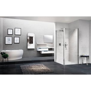 Paroi de douche young 2 1b 77 extensibilité 77-81cm verre trempe transparent silver réf y21b771b. disponible abidjan cote d'ivoire.