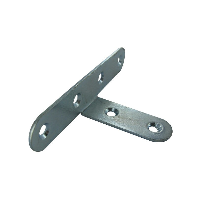 Pate d'assemblage en t à plat - acier zingué - 80 x 55. disponible abidjan cote d'ivoire.