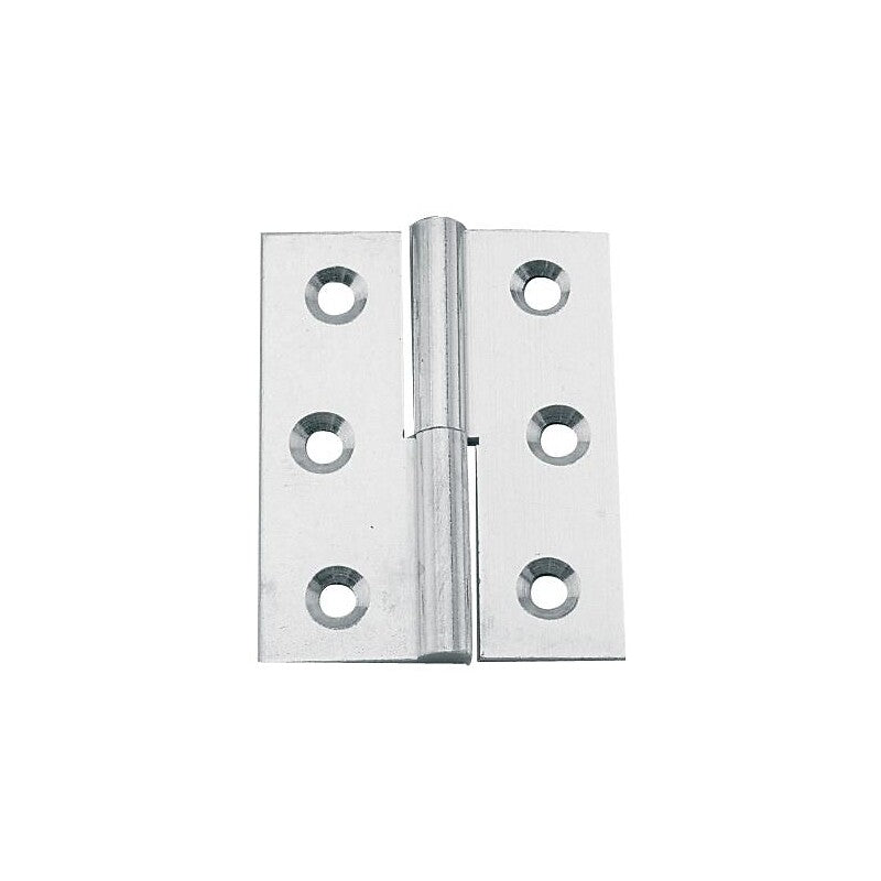 Paumelle de meuble laiton nickelé 50x40 mm main gauche. disponible abidjan cote d'ivoire.