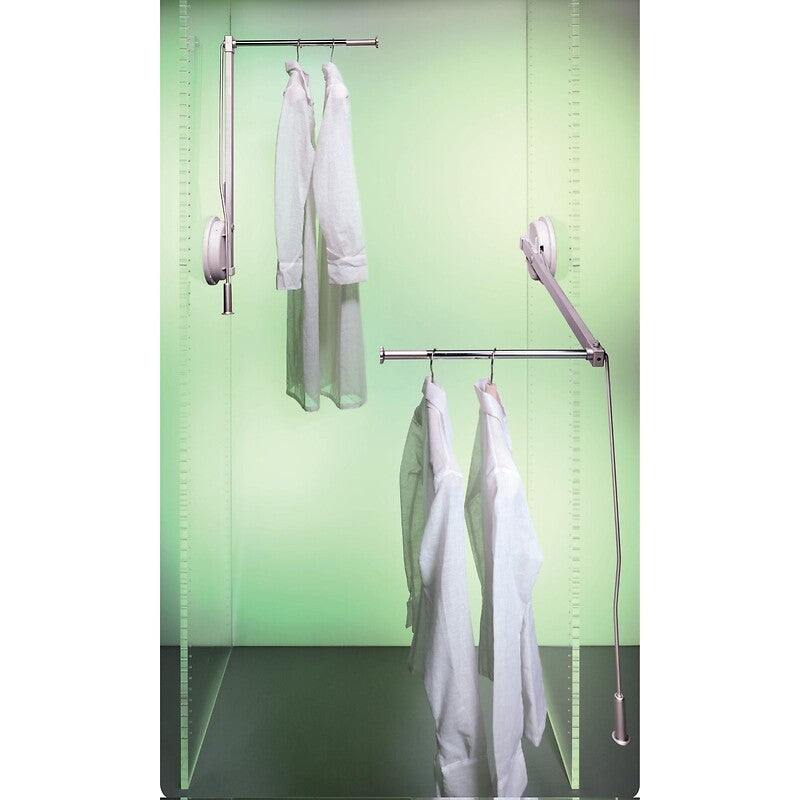 Penderie à élévateur à bras simple - côté droit - portée 12 kg - pour largeur intérieure jusqu'à 600 mm - lift. disponible abidjan cote d'ivoire.