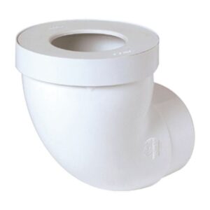 Pipe courte nicoll pour wc ø 85/107 mm - 1cw55 - pvc blanc - raccord ø 93 mm. disponible abidjan cote d'ivoire.