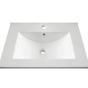 Plan vasque céramique 60 cm blanc pour meuble de salle de bain primeo kit. disponible abidjan cote d'ivoire.
