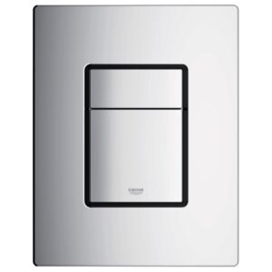 Plaque de commande grohe wc skate cosmopolitan, double touche ou interrompable, pour mécanisme pneumatique av1, montage horizontal ou vertical, 15. disponible abidjan cote d'ivoire.