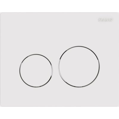 Plaque de commande ingenio sphère double volume en abs de finition blanche réf 31261060. disponible abidjan cote d'ivoire.